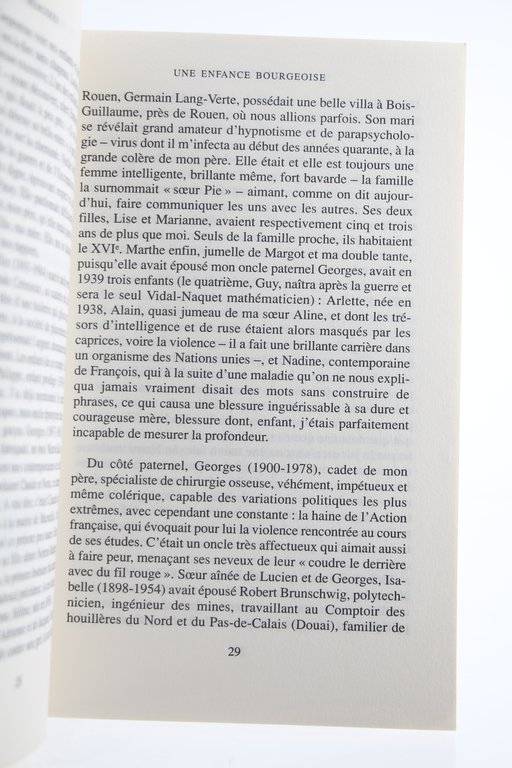 Mémoires. Tome I : La Brisure et l'Attente 1930-1955. - …