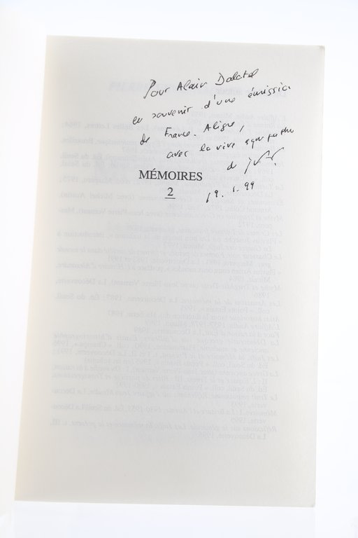 Mémoires Tome II. Le Trouble et la Lumière 1955-1998