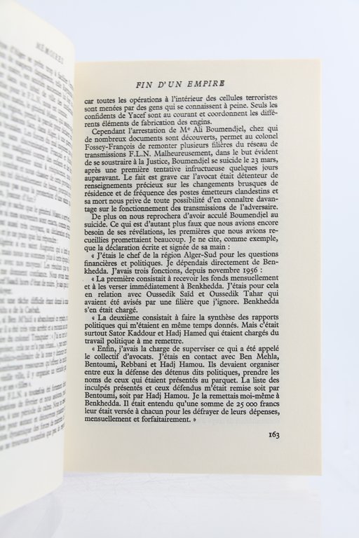 Mémoires, tome III : Fin d'un Empire - "Algérie française" …