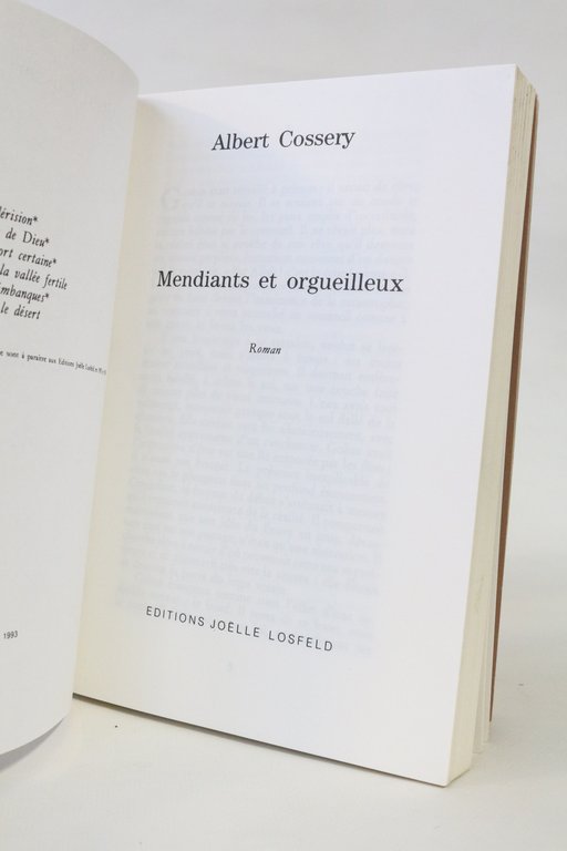 Mendiants et orgueilleux