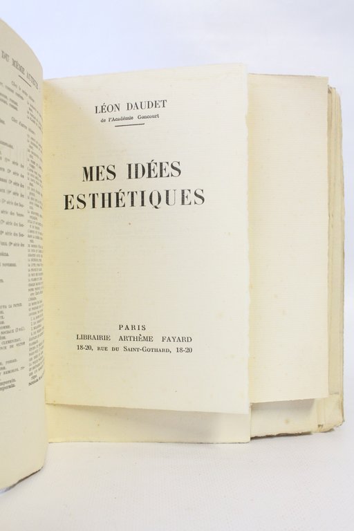 Mes idées esthétiques