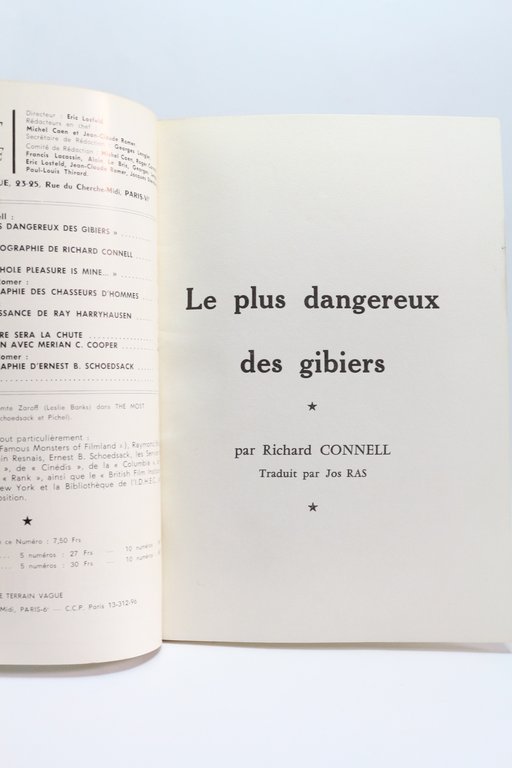 Midi-minuit fantastique N°6. La chasse du comte Zaroff