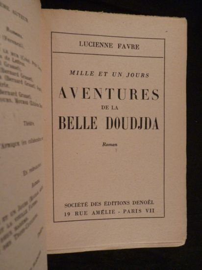 Mille et un jours. Aventures de la belle Doudjda