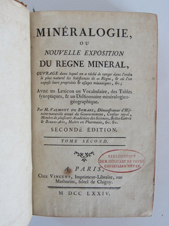 Minéralogie, ou nouvelle exposition du regne minéral