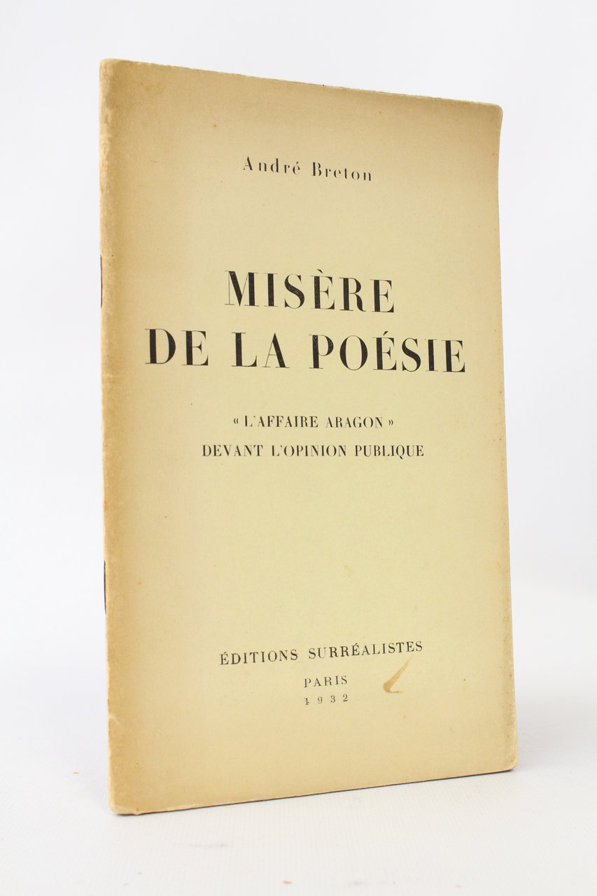 Misère de la poésie