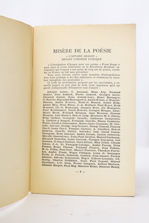 Misère de la poésie