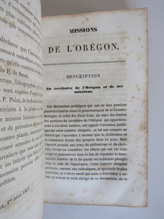 Missions de l'Orégon et voyages dans les Montagnes Rocheuses en …
