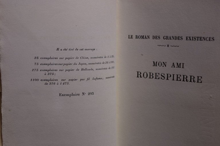 Mon ami Robespierre