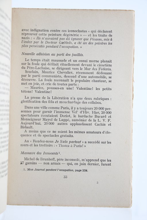 Mon Journal depuis la Libération