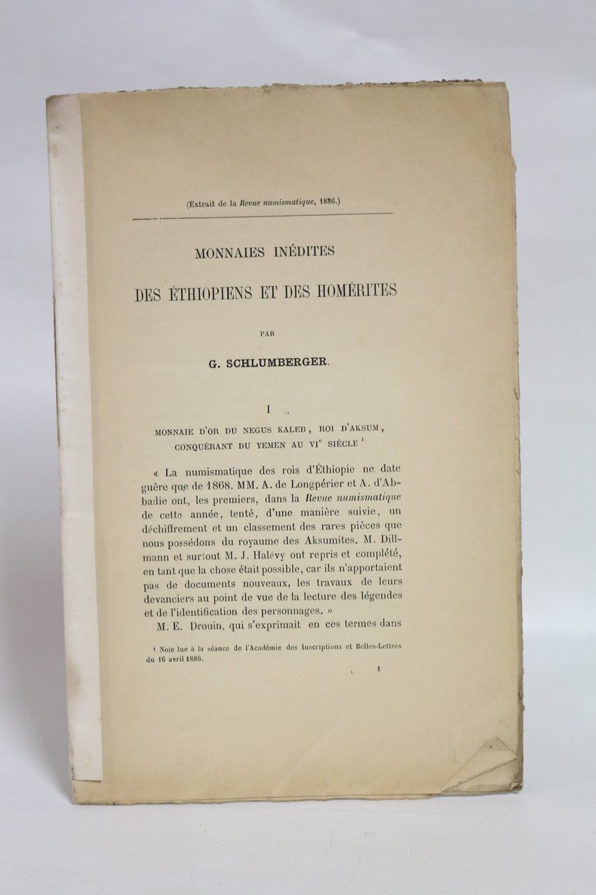 Monnaies inédites des Ethiopiens et des Homérites