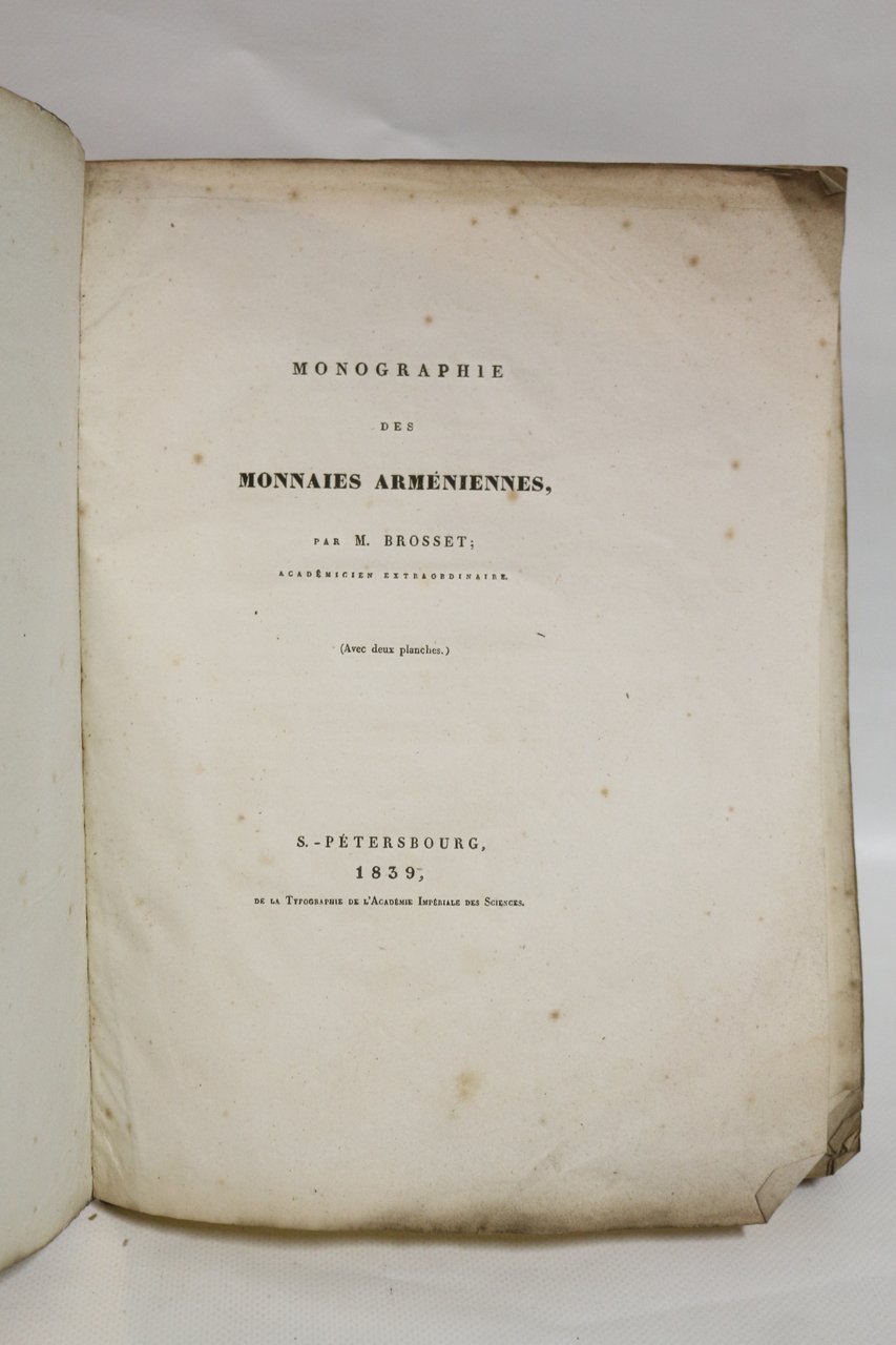 Monographie des monnaies arméniennes