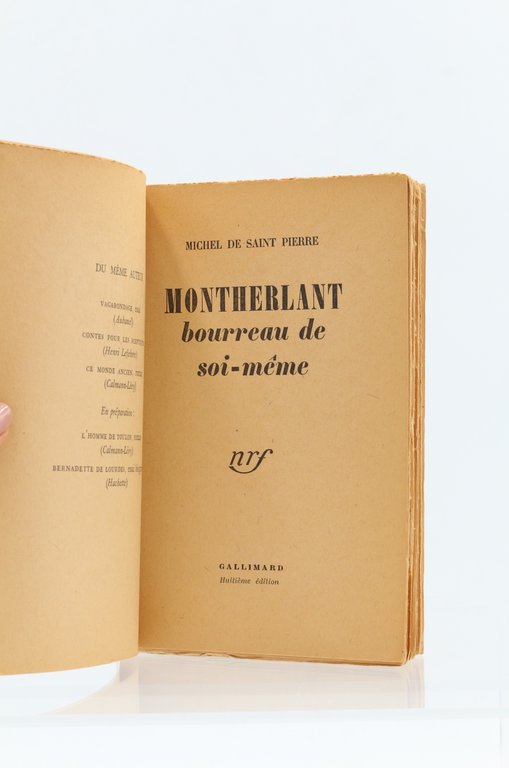 Montherlant bourreau de soi-même