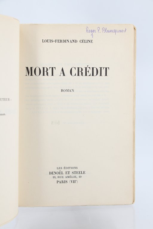 Mort à crédit