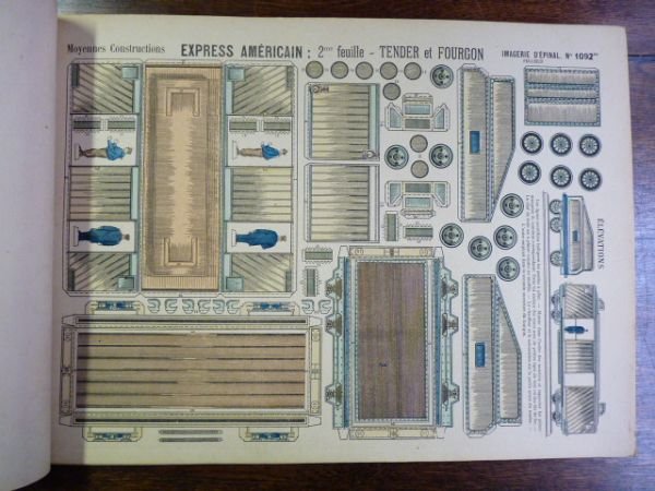 Moyennes constructions : Express américain en trois feuilles. Imagerie d'Épinal …