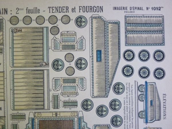 Moyennes constructions : Express américain en trois feuilles. Imagerie d'Épinal …