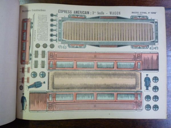 Moyennes constructions : Express américain en trois feuilles. Imagerie d'Épinal …