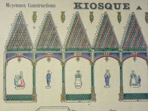 Moyennes constructions : Kiosque à musique. Imagerie d'Épinal Pellerin n°915.