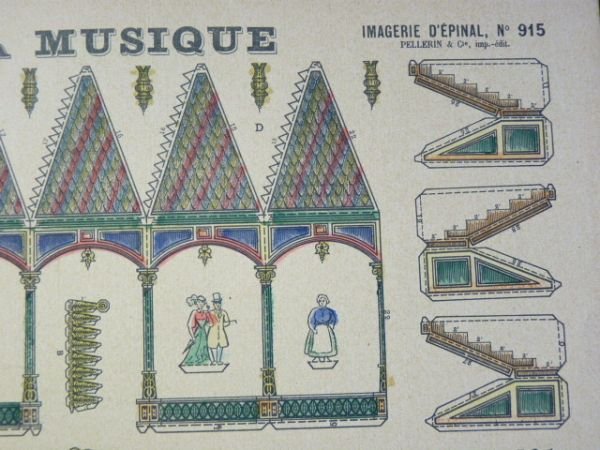 Moyennes constructions : Kiosque à musique. Imagerie d'Épinal Pellerin n°915.