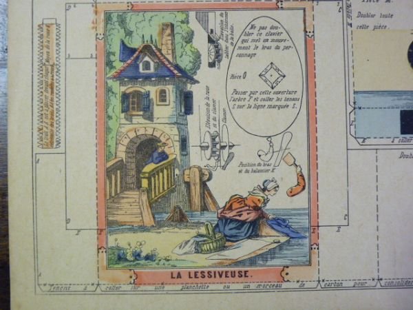 Moyennes constructions : La Lessiveuse. Imagerie d'Épinal Pellerin n°1008