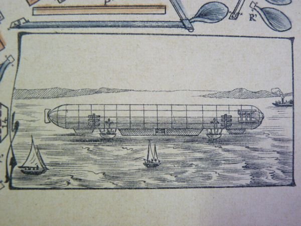 Moyennes constructions : Le ZEPPELIN, Ballon dirigeable militaire allemand. Imagerie …