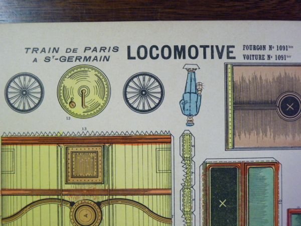 Moyennes constructions : Train de Paris à St-Germain. Locomotive. Imagerie …