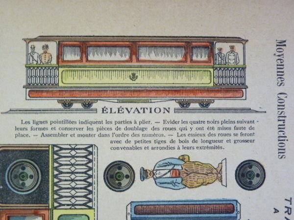 Moyennes constructions : Train de Paris à St-Germain. Voiture. Imagerie …