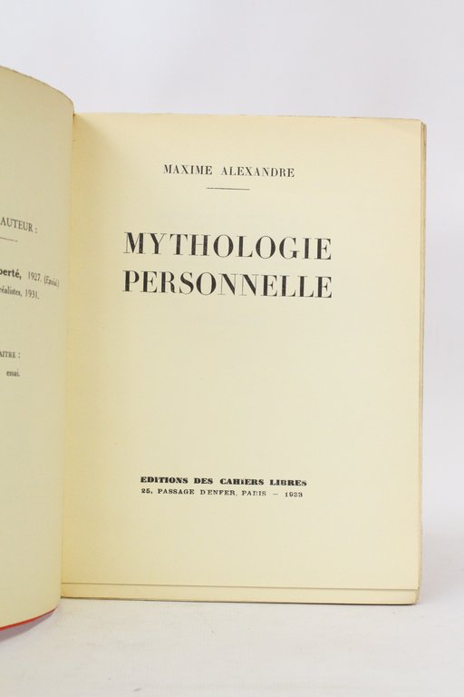Mythologie personnelle