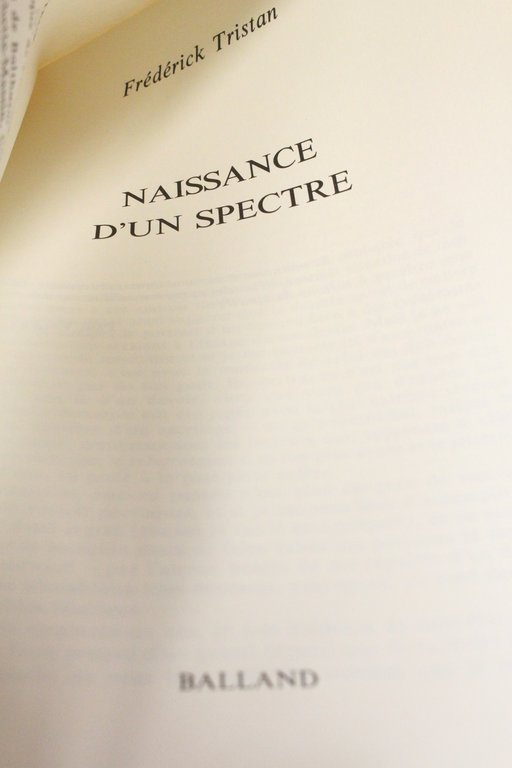 Naissance d'un spectre