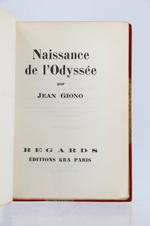 Naissance de l'Odyssée