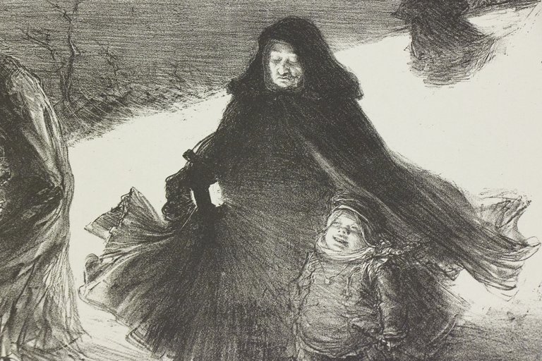 "Noël" - Lithographie originale sur Chine - L'Estampe Moderne