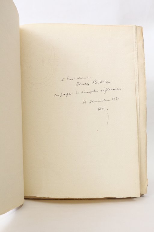 Notes bibliographiques sur l'oeuvre d'André Gide