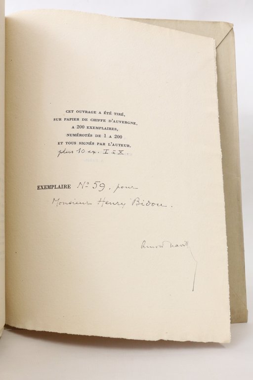 Notes bibliographiques sur l'oeuvre d'André Gide