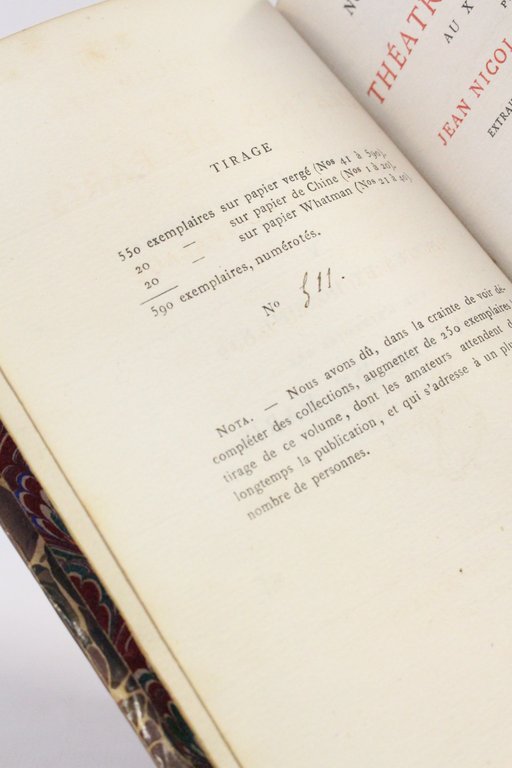 Notes et documents sur l'histoire des théâtres de Paris au …