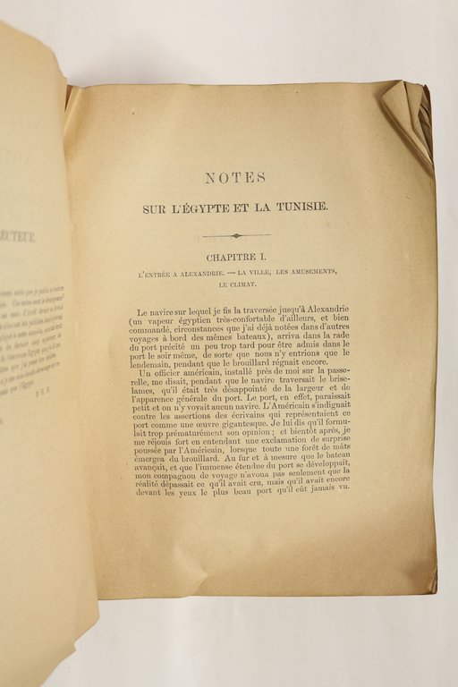 Notes sur l'Egypte et la Tunisie