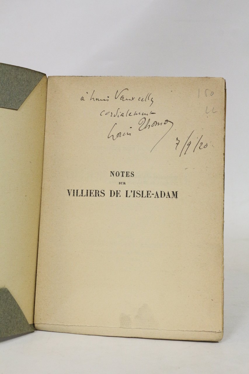 Notes sur Villiers de l'Isle-Adam