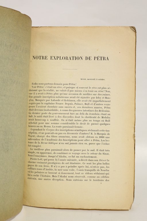Notre expédition de Pétra. - Inscription nabatéenne de Pétra