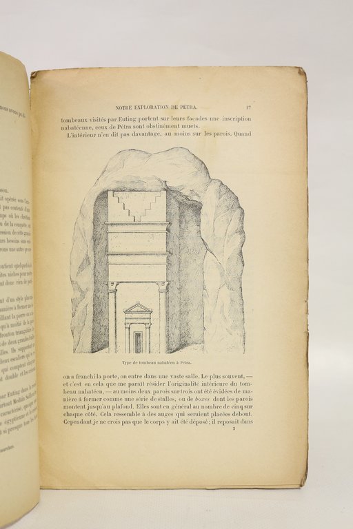 Notre expédition de Pétra. - Inscription nabatéenne de Pétra