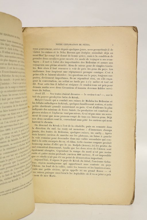 Notre expédition de Pétra. - Inscription nabatéenne de Pétra