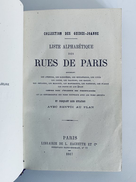 Nouveau plan de Paris