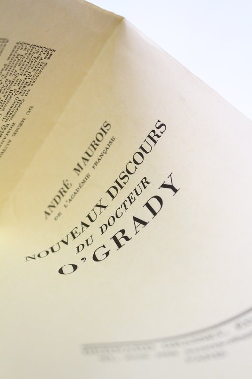 Nouveaux discours du docteur O'Grady