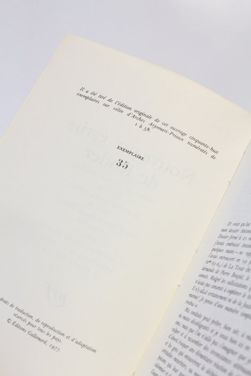 Nouveaux écrits de Rodez, lettres au docteur Ferdière et autres …