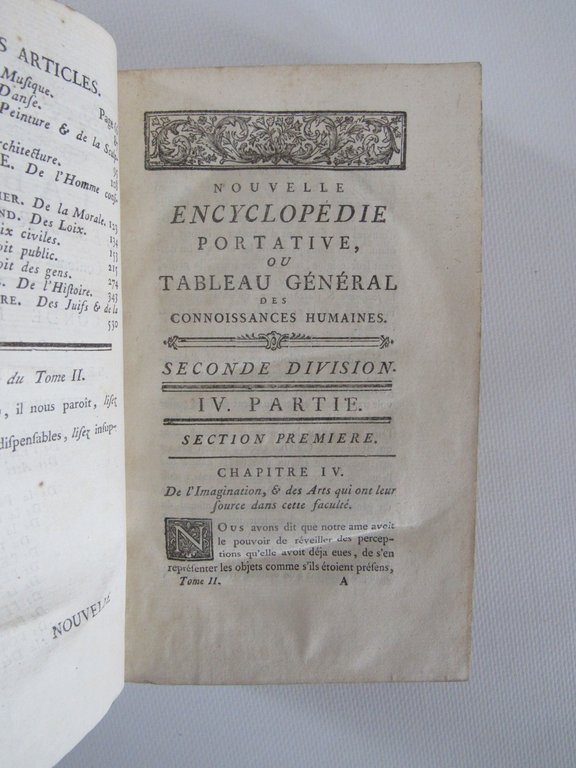 Nouvelle encyclopédie portative, ou tableau général des connaissances humaines