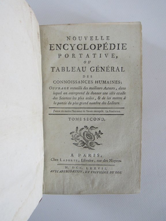 Nouvelle encyclopédie portative, ou tableau général des connaissances humaines