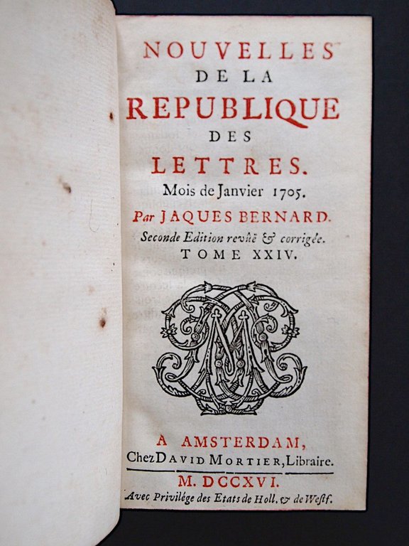 Nouvelles de la république des lettres