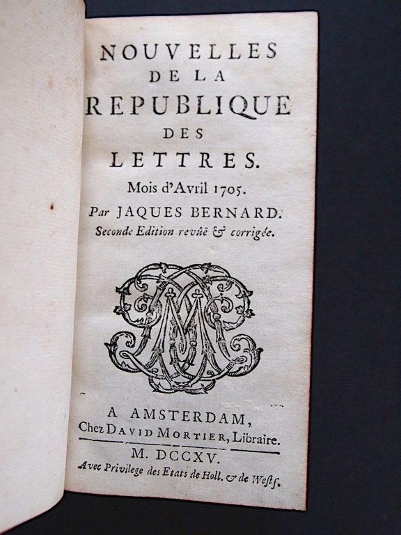 Nouvelles de la république des lettres