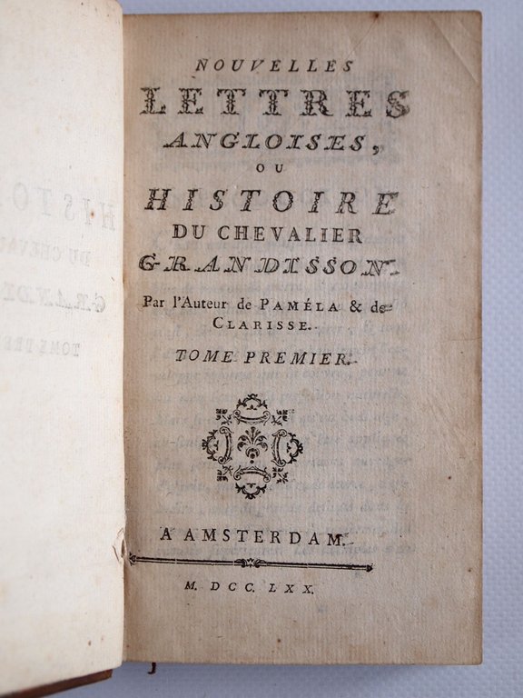 Nouvelles lettres angloises, ou Histoire du Chevalier Grandisson