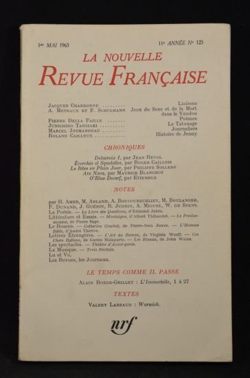 Nrf N°125 de la 11ème année