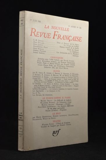 Nrf N°126 de la 11ème année