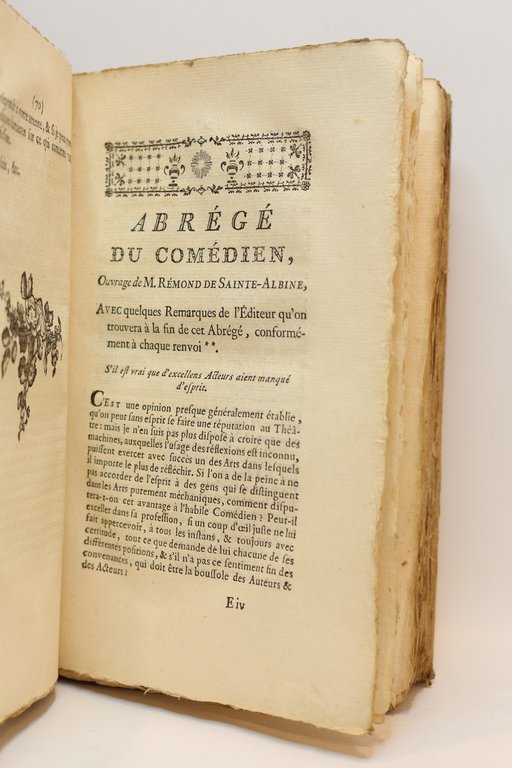Observations sur l'art du comédien, et sur d'autres objets concernant …