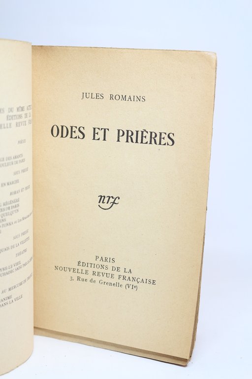 Odes et prières